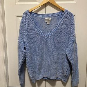 PINK Blue Knitted Sweater